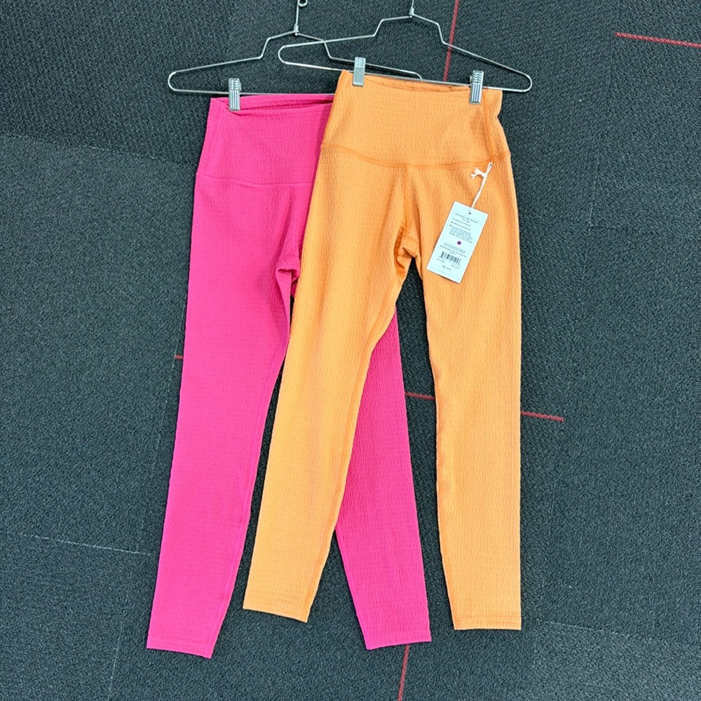 Women's Pink and Orange Leggings
